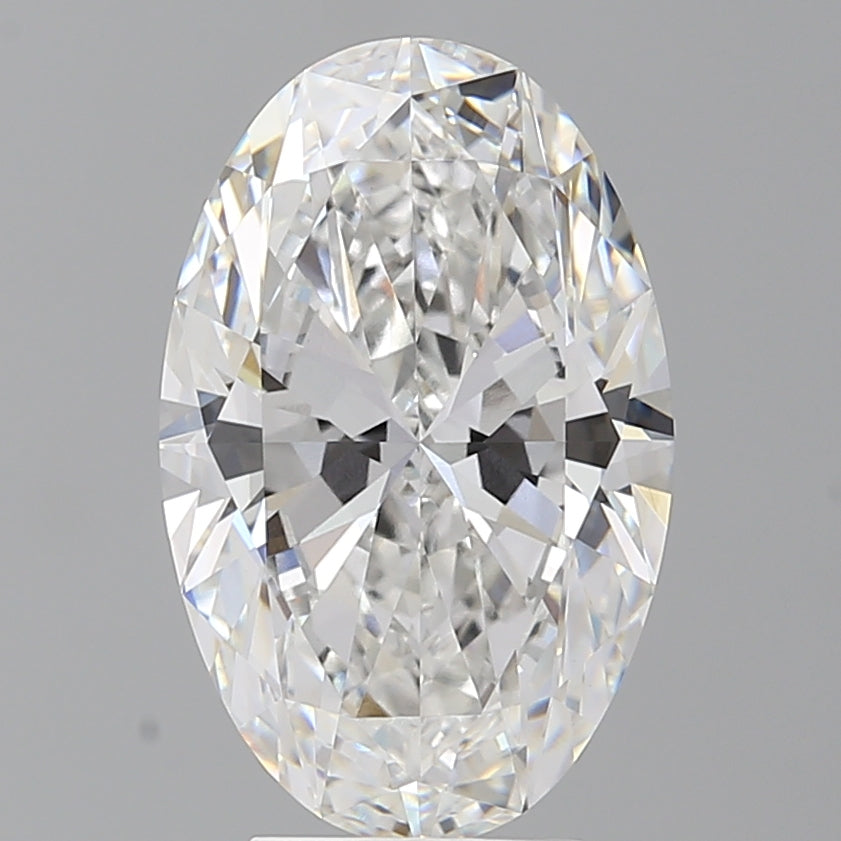 4.60 Carat Oval Shaped, Ideal Cut, E Color, VVS2 Clarity, IGI Certified Lab Grown Diamond