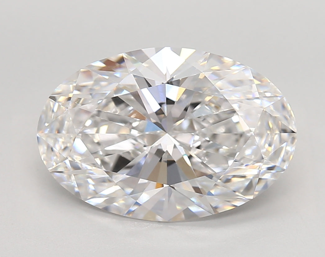 4.15 Carat Oval Shaped, Very Good Cut, D Color, VVS1 Clarity, IGI Certified Lab Grown Diamond