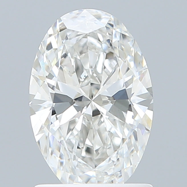 1.28 Carat Oval Shaped, Ideal Cut, F Color, VVS2 Clarity, IGI Certified Lab Grown Diamond