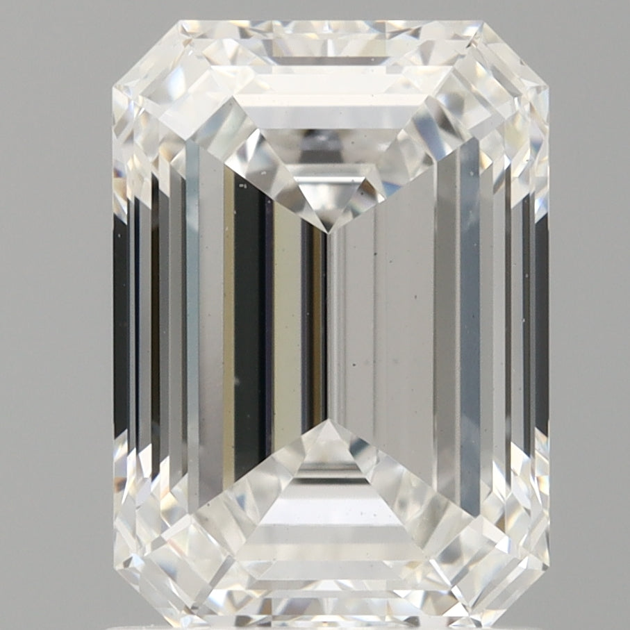 1.60 Carat Emerald Shaped, Ideal Cut, E Color, VS1 Clarity, IGI Certified Lab Grown Diamond