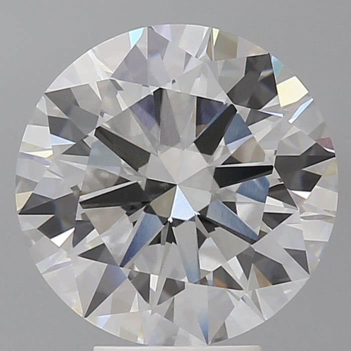 5.54 Carat Round Shaped, Excellent Cut, F Color, VVS2 Clarity, IGI Certified Lab Grown Diamond