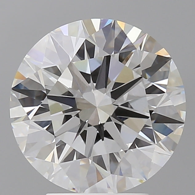 4.02 Carat Round Shaped, Excellent Cut, E Color, VVS2 Clarity, IGI Certified Lab Grown Diamond