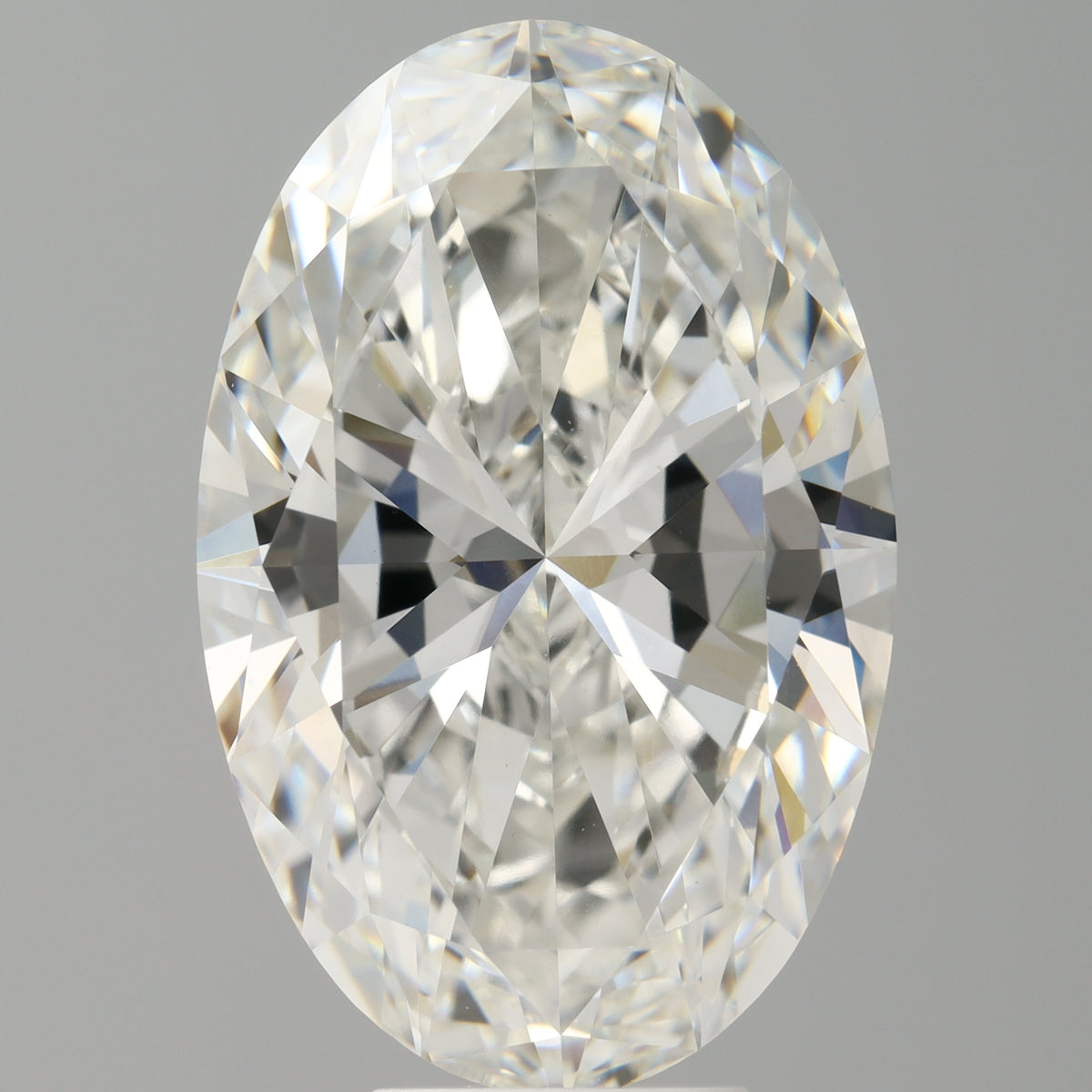 7.57 Carat Oval Shaped, Ideal Cut, F Color, VVS2 Clarity, IGI Certified Lab Grown Diamond