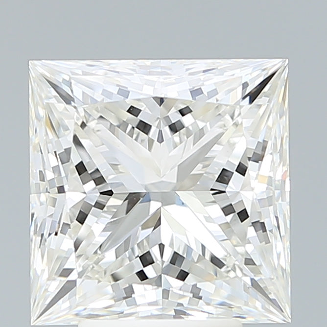 5.22 Carat Princess Shaped, Ideal Cut, H Color, VS1 Clarity, IGI Certified Lab Grown Diamond