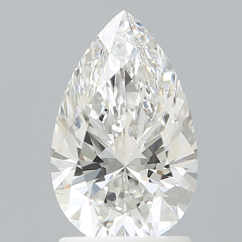1.70 Carat Pear Shaped, Ideal Cut, F Color, VVS2 Clarity, IGI Certified Lab Grown Diamond