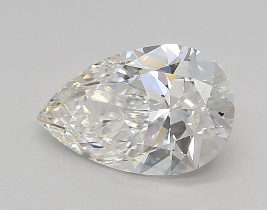 1.52 Carat Pear Shaped, Excellent Cut, F Color, VVS2 Clarity, IGI Certified Lab Grown Diamond