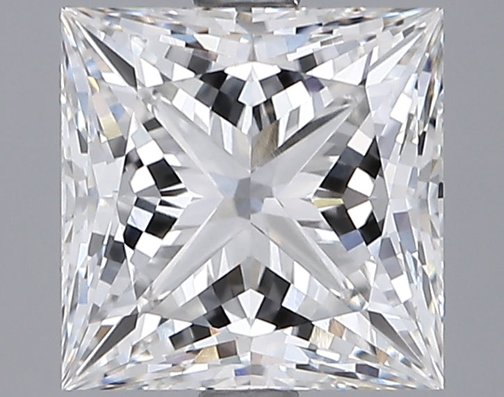 3.07 Carat Princess Shaped, Ideal Cut, E Color, VVS2 Clarity, IGI Certified Lab Grown Diamond