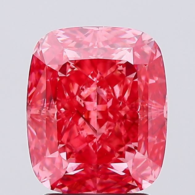 3.02 Carat Cushion Shaped, Ideal Cut, SI2 Clarity, IGI Certified Lab Grown Diamond