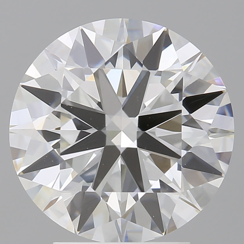 3.52 Carat Round Shaped, Ideal Cut, F Color, VVS2 Clarity, IGI Certified Lab Grown Diamond