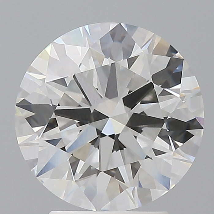 3.09 Carat Round Shaped, Ideal Cut, F Color, VVS2 Clarity, IGI Certified Lab Grown Diamond
