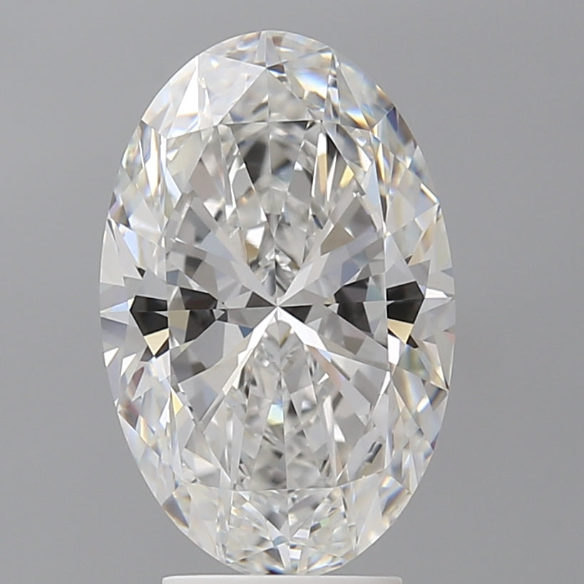 4.07 Carat Oval Shaped, Ideal Cut, E Color, VVS2 Clarity, IGI Certified Lab Grown Diamond