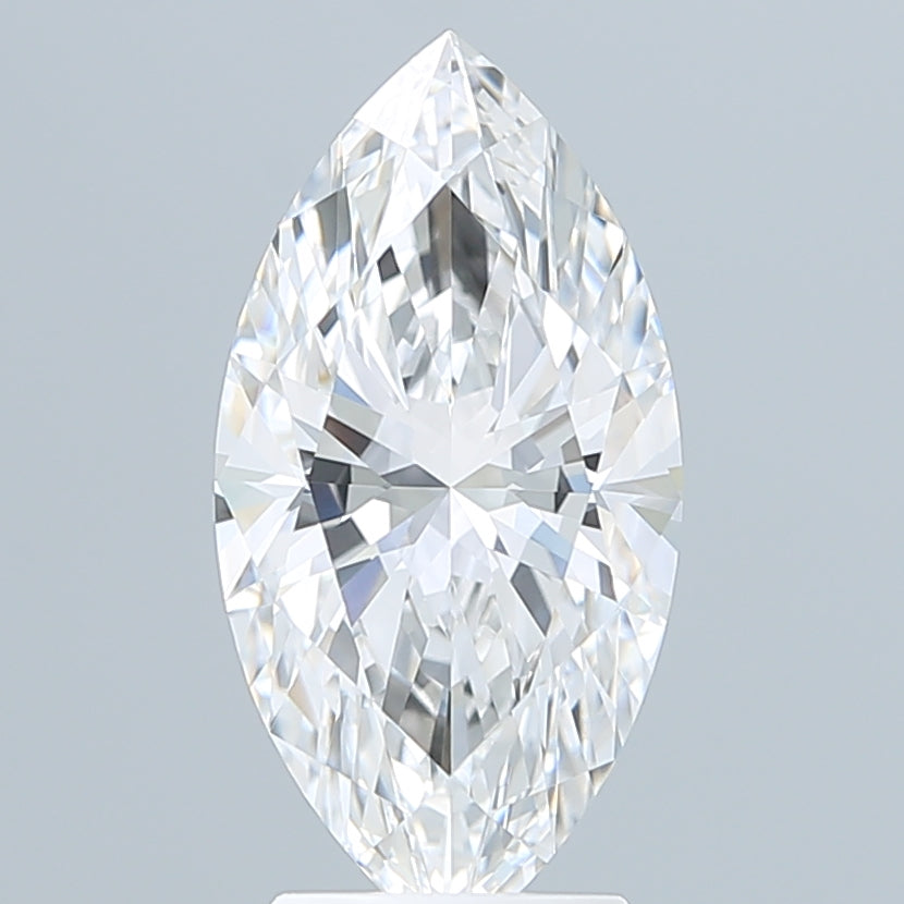 3.10 Carat Marquise Shaped, Ideal Cut, E Color, VVS2 Clarity, IGI Certified Lab Grown Diamond