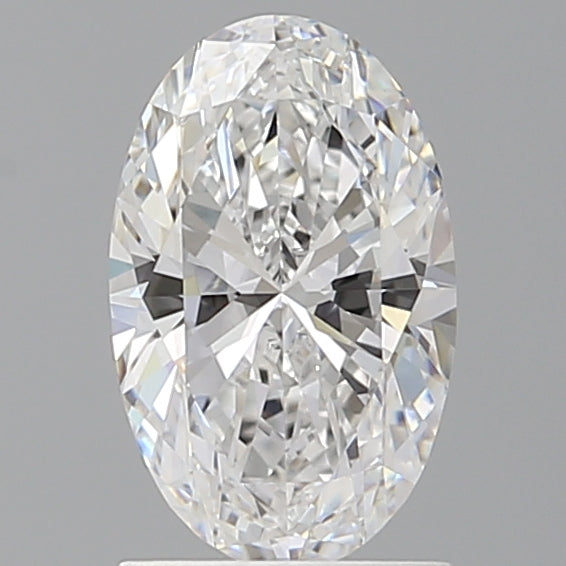 1.54 Carat Oval Shaped, Ideal Cut, D Color, VVS2 Clarity, IGI Certified Lab Grown Diamond