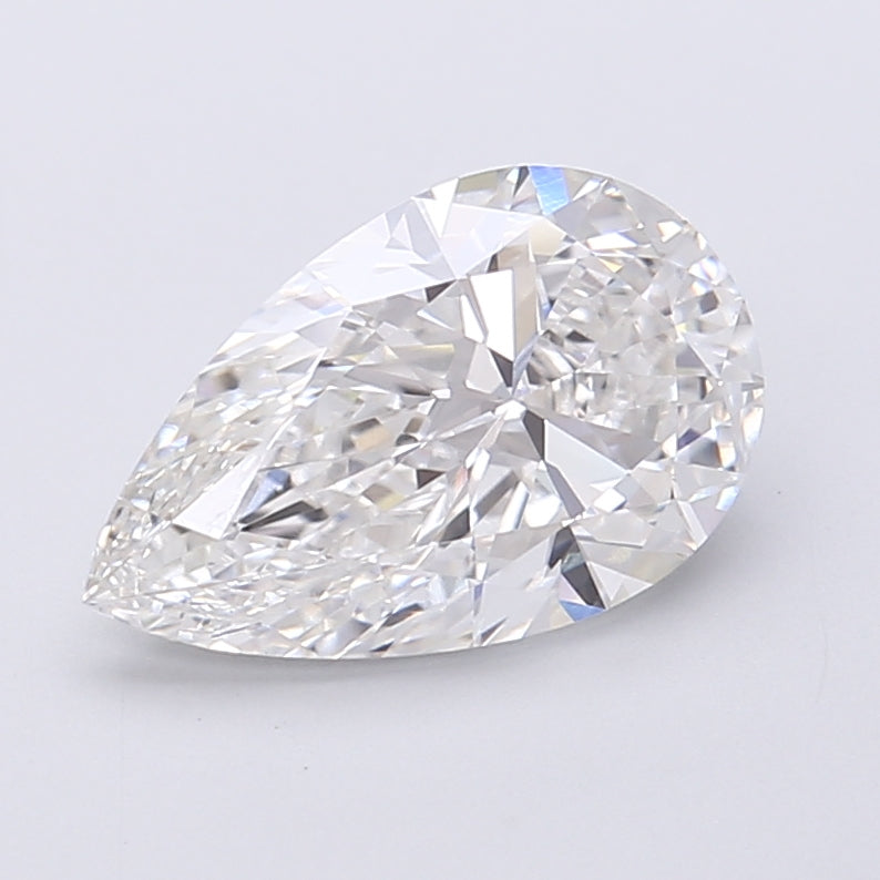 2.09 Carat Pear Shaped, Very Good Cut, F Color, VVS2 Clarity, IGI Certified Lab Grown Diamond