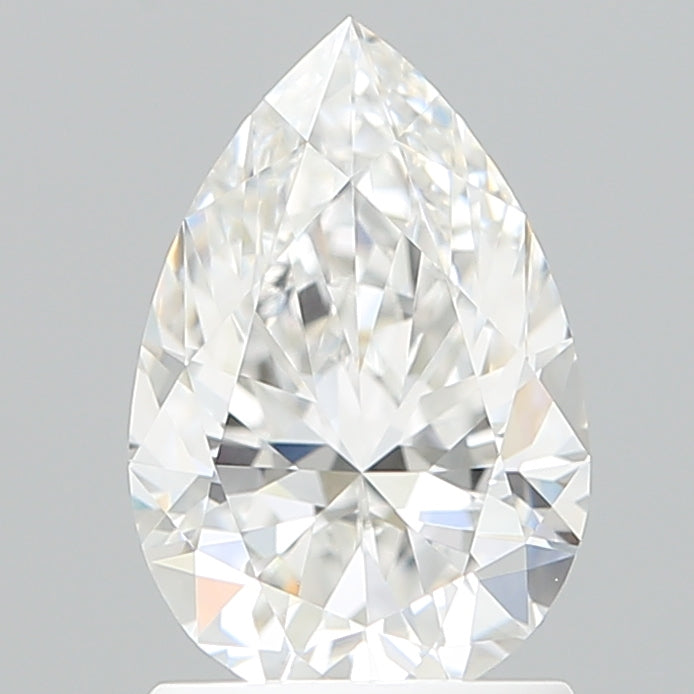 1.56 Carat Pear Shaped, Excellent Cut, E Color, VVS1 Clarity, IGI Certified Lab Grown Diamond