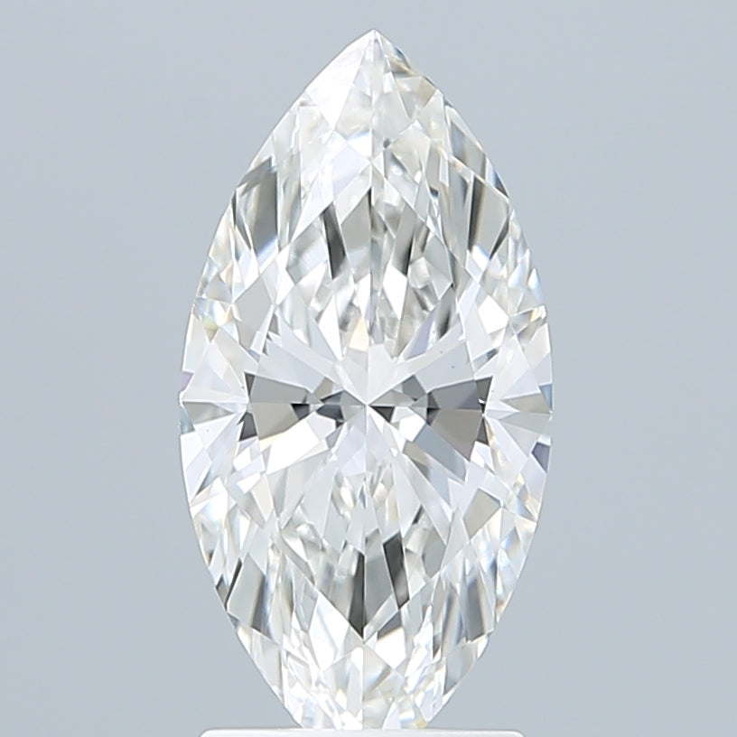 2.10 Carat Marquise Shaped, Ideal Cut, F Color, VVS2 Clarity, IGI Certified Lab Grown Diamond