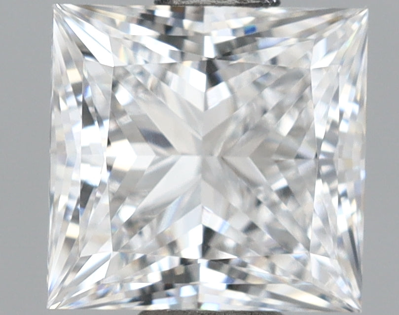 1.07 Carat Princess Shaped, Ideal Cut, D Color, VVS2 Clarity, IGI Certified Lab Grown Diamond