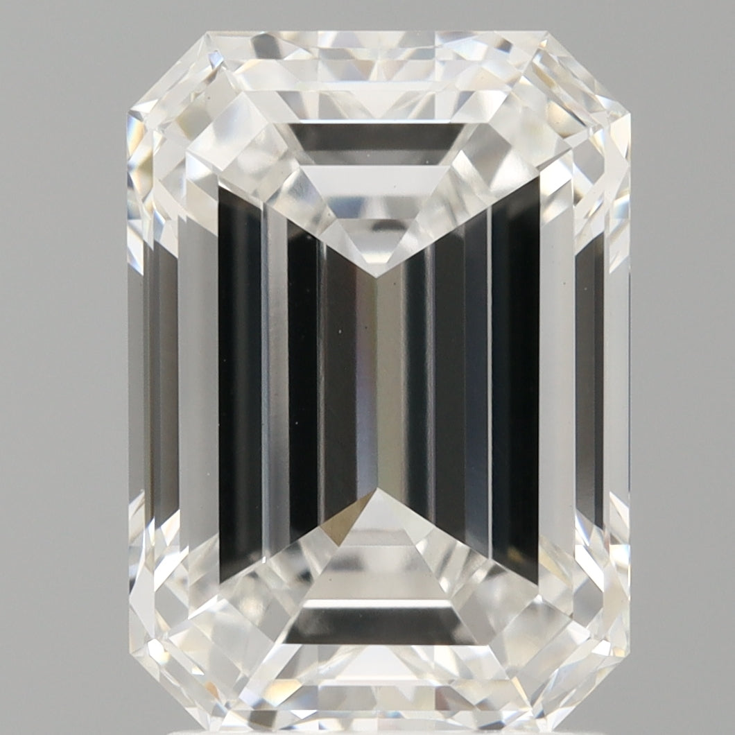 2.56 Carat Emerald Shaped, Ideal Cut, E Color, VVS2 Clarity, IGI Certified Lab Grown Diamond