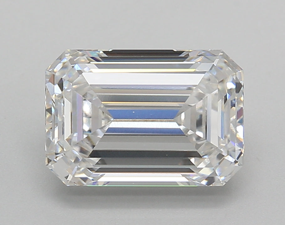 3.02 Carat Emerald Shaped, Excellent Cut, E Color, VVS2 Clarity, IGI Certified Lab Grown Diamond