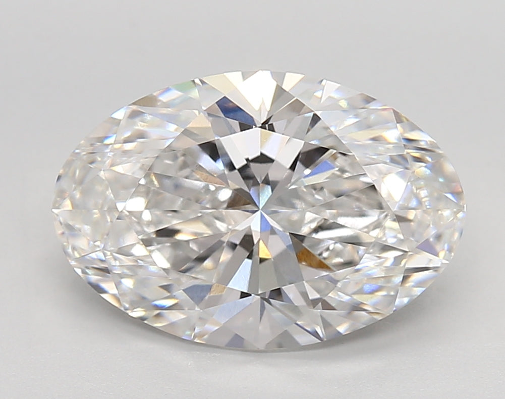 4.04 Carat Oval Shaped, Very Good Cut, E Color, VVS2 Clarity, IGI Certified Lab Grown Diamond