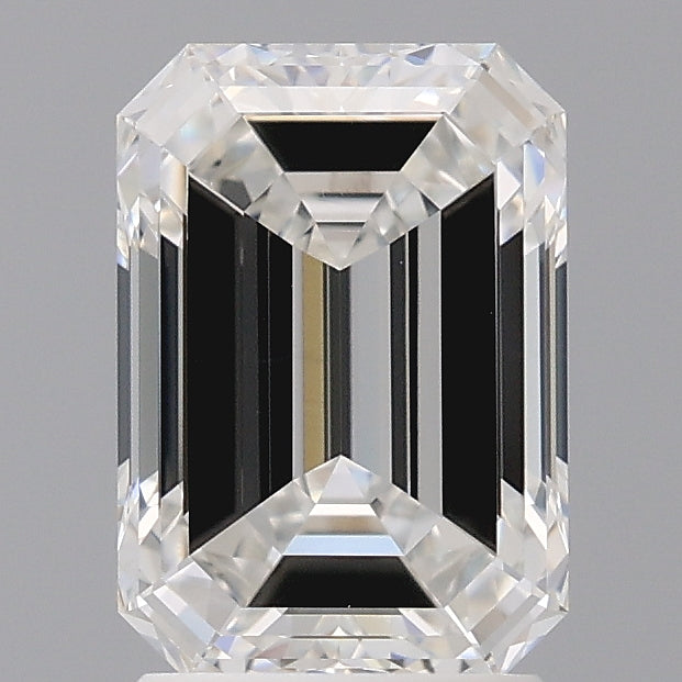 2.52 Carat Emerald Shaped, Ideal Cut, E Color, VS1 Clarity, IGI Certified Lab Grown Diamond
