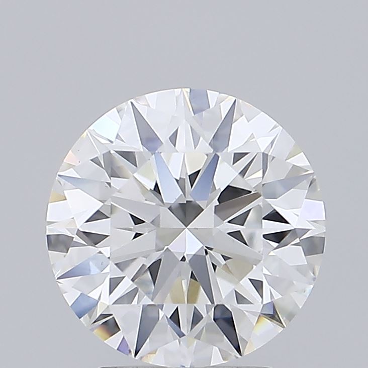 3.14 Carat Round Shaped, Ideal Cut, E Color, VVS2 Clarity, IGI Certified Lab Grown Diamond