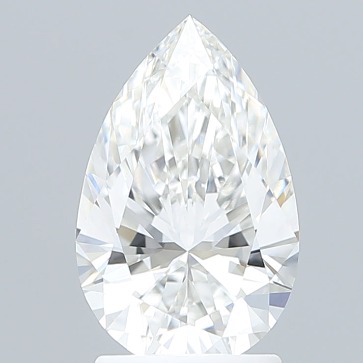 2.09 Carat Pear Shaped, Ideal Cut, E Color, VVS1 Clarity, IGI Certified Lab Grown Diamond