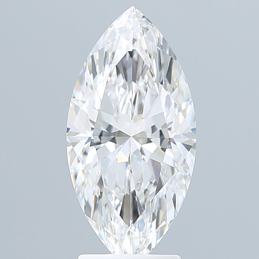 3.10 Carat Marquise Shaped, Ideal Cut, E Color, VVS2 Clarity, IGI Certified Lab Grown Diamond