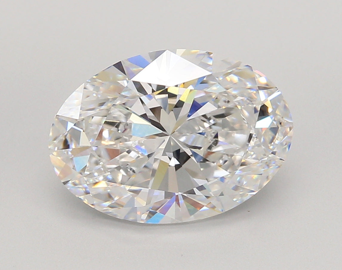 4.41 Carat Oval Shaped, Ideal Cut, E Color, VVS2 Clarity, IGI Certified Lab Grown Diamond