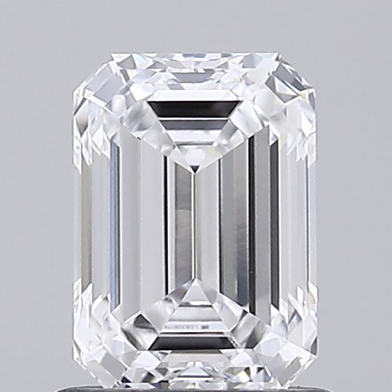 1.01 Carat Emerald Shaped, Ideal Cut, D Color, VVS1 Clarity, IGI Certified Lab Grown Diamond
