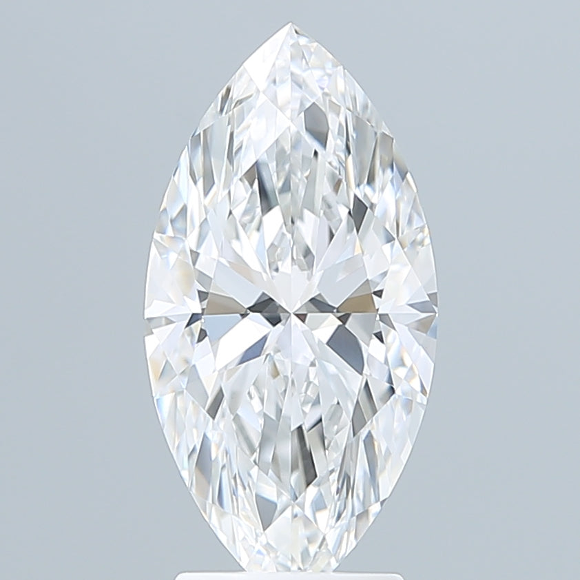 3.09 Carat Marquise Shaped, Ideal Cut, E Color, VVS2 Clarity, IGI Certified Lab Grown Diamond