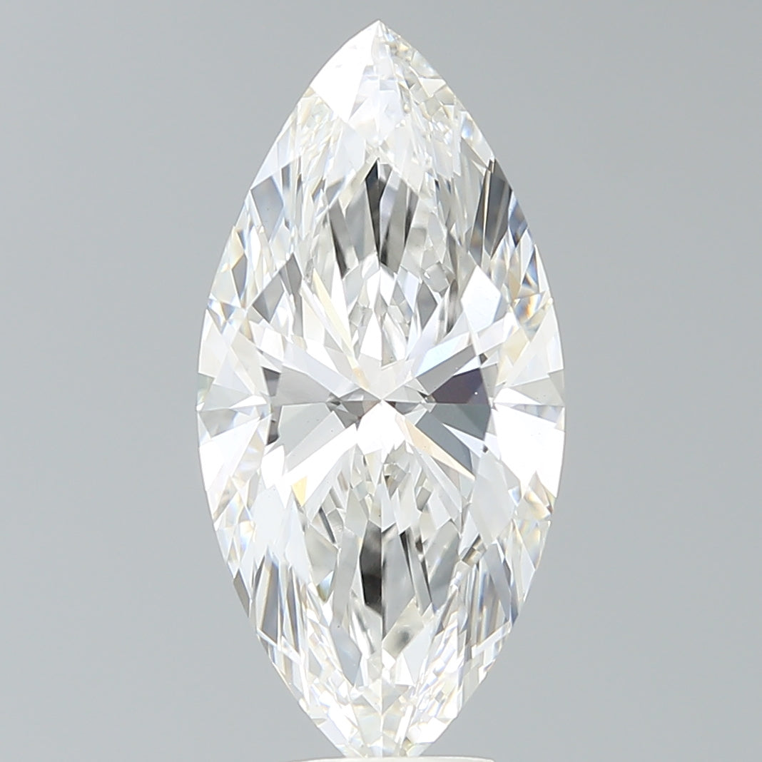5.52 Carat Marquise Shaped, Ideal Cut, G Color, VS1 Clarity, IGI Certified Lab Grown Diamond