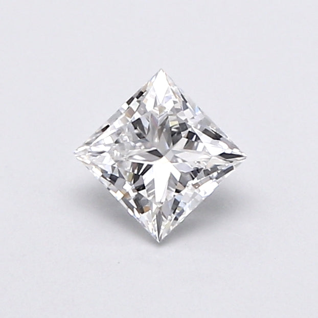 0.63 Carat Princess Shaped, Very Good Cut, D Color, VS1 Clarity, IGI Certified Lab Grown Diamond