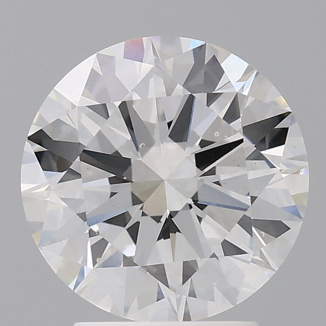 3.01 Carat Round Shaped, Excellent Cut, E Color, VS2 Clarity, IGI Certified Lab Grown Diamond