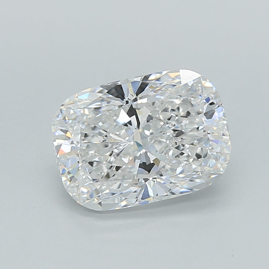 2.06 Carat Cushion Shaped, Ideal Cut, D Color, VVS2 Clarity, IGI Certified Lab Grown Diamond
