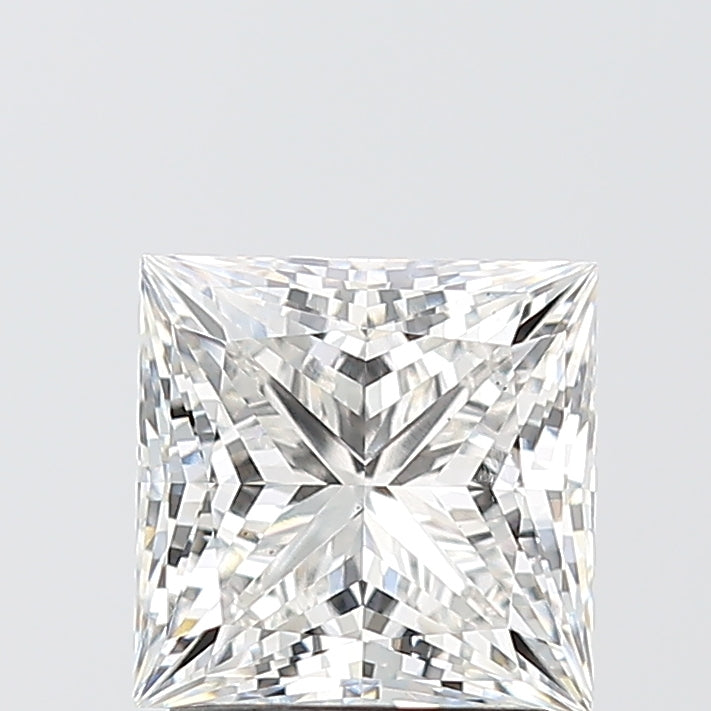 2.09 Carat Princess Shaped, Ideal Cut, F Color, VS1 Clarity, IGI Certified Lab Grown Diamond