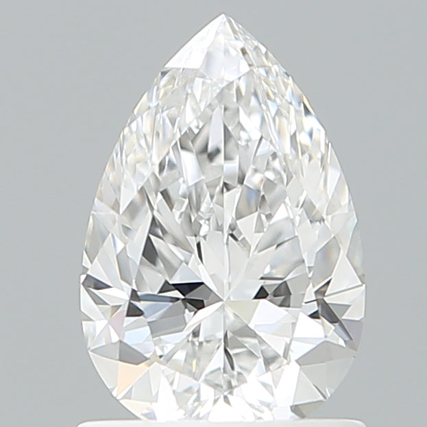 1.10 Carat Pear Shaped, Ideal Cut, D Color, VVS2 Clarity, IGI Certified Lab Grown Diamond