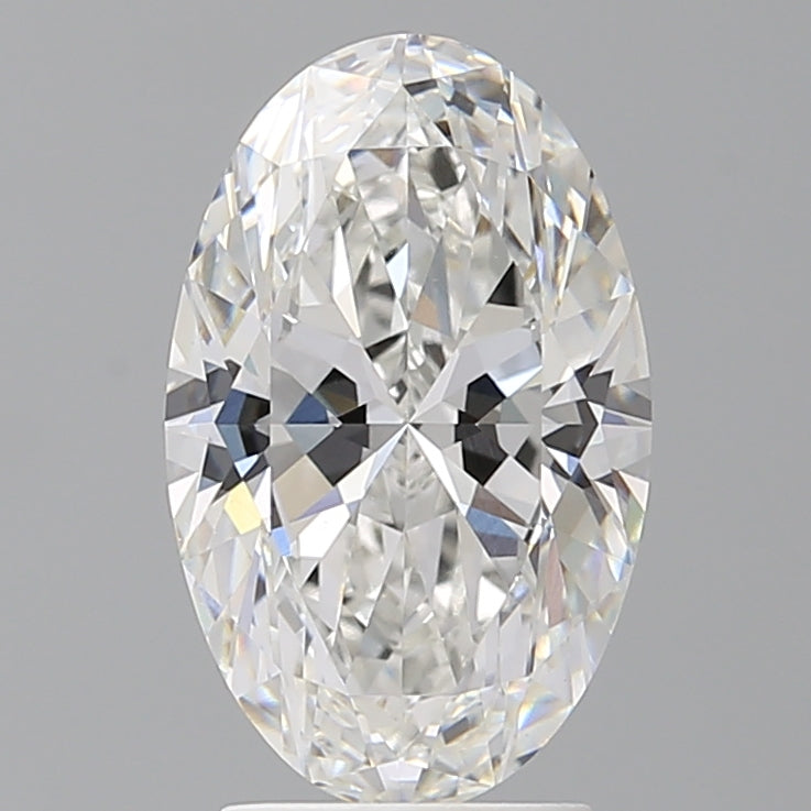 3.05 Carat Oval Shaped, Ideal Cut, F Color, VVS2 Clarity, IGI Certified Lab Grown Diamond