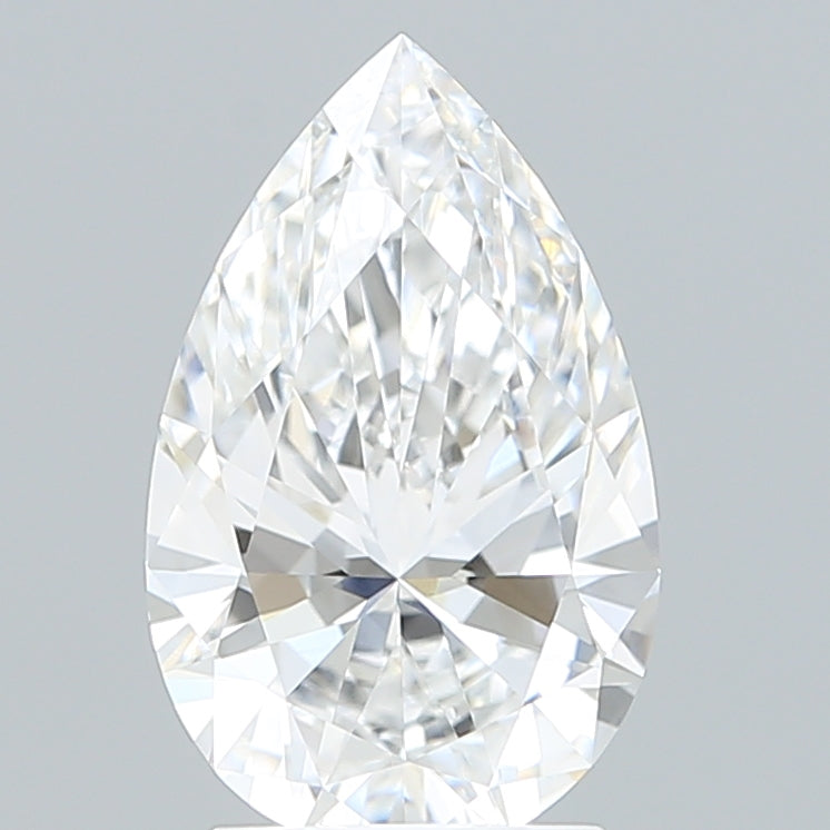 2.43 Carat Pear Shaped, Ideal Cut, D Color, VVS2 Clarity, IGI Certified Lab Grown Diamond