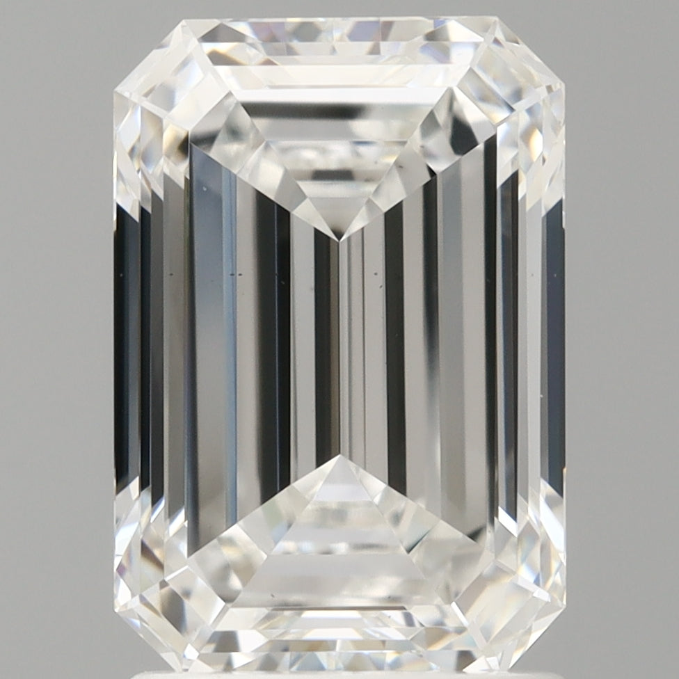 2.06 Carat Emerald Shaped, Ideal Cut, E Color, VS1 Clarity, IGI Certified Lab Grown Diamond