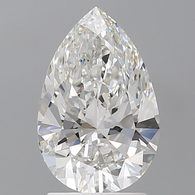 2.10 Carat Pear Shaped, Ideal Cut, F Color, VS1 Clarity, IGI Certified Lab Grown Diamond