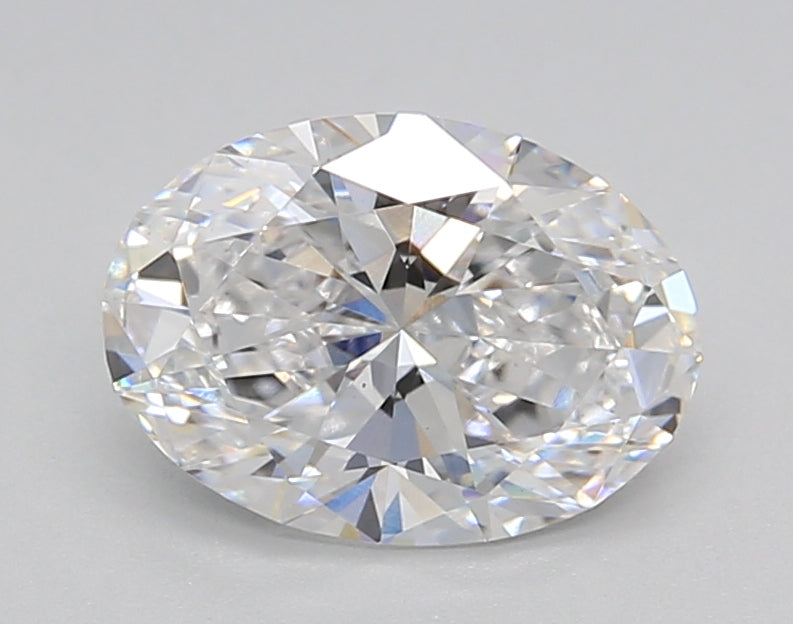 1.52 Carat Oval Shaped, Ideal Cut, D Color, VS2 Clarity, IGI Certified Lab Grown Diamond