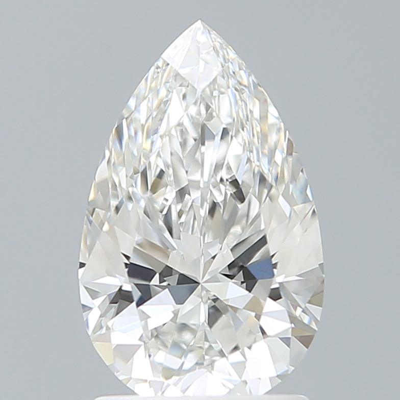 1.77 Carat Pear Shaped, Ideal Cut, E Color, VVS2 Clarity, IGI Certified Lab Grown Diamond