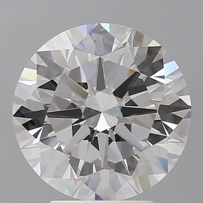 4.03 Carat Round Shaped, Excellent Cut, E Color, VVS2 Clarity, IGI Certified Lab Grown Diamond