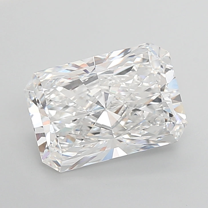 5.07 Carat Radiant Shaped, Ideal Cut, D Color, VVS2 Clarity, IGI Certified Lab Grown Diamond