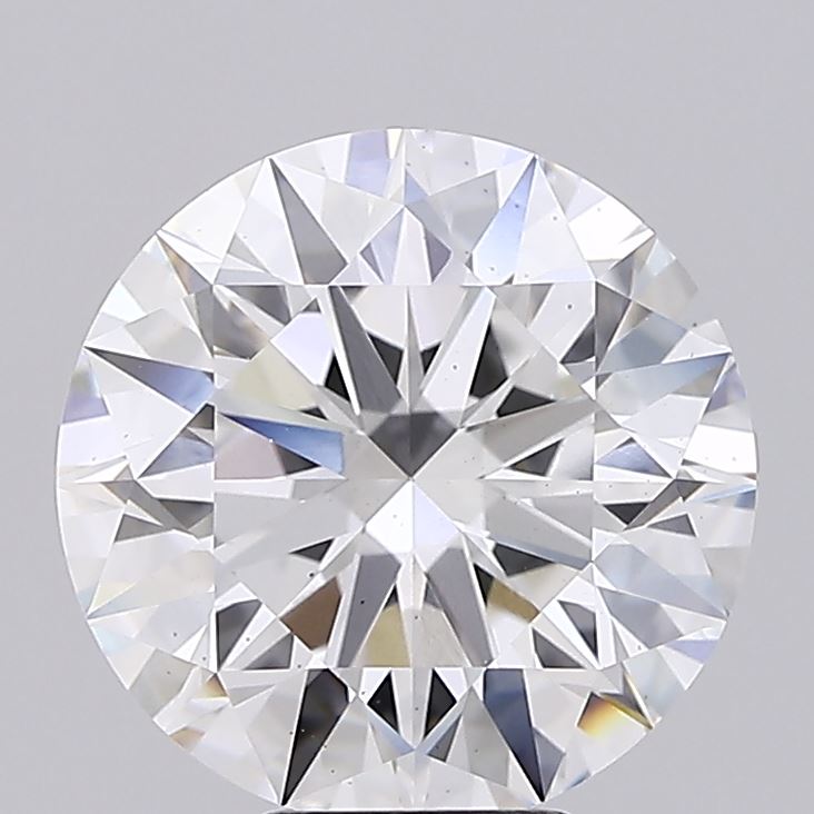 7.29 Carat Round Shaped, Ideal Cut, E Color, VS2 Clarity, IGI Certified Lab Grown Diamond