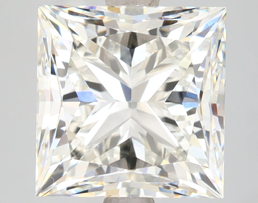 5.13 Carat Princess Shaped, Excellent Cut, G Color, VVS2 Clarity, IGI Certified Lab Grown Diamond
