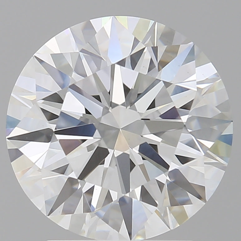 3.03 Carat Round Shaped, Ideal Cut, F Color, VVS2 Clarity, IGI Certified Lab Grown Diamond