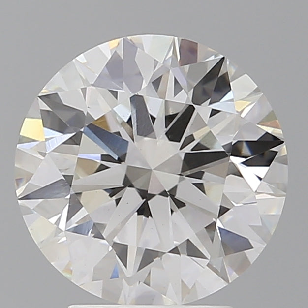 3.56 Carat Round Shaped, Ideal Cut, F Color, VVS2 Clarity, IGI Certified Lab Grown Diamond