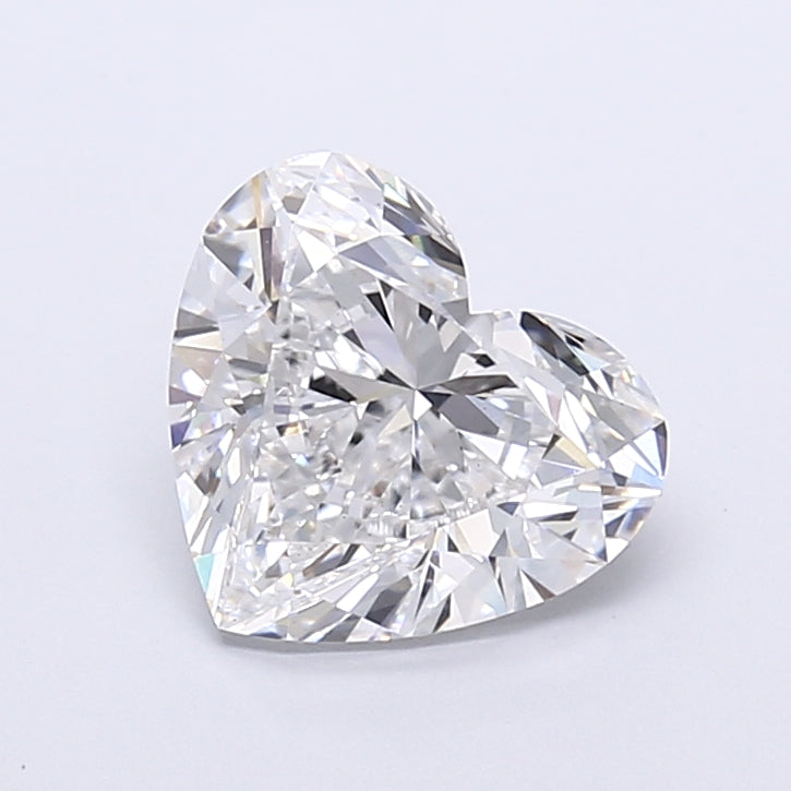 3.22 Carat Heart Shaped, Very Good Cut, D Color, VS1 Clarity, IGI Certified Lab Grown Diamond